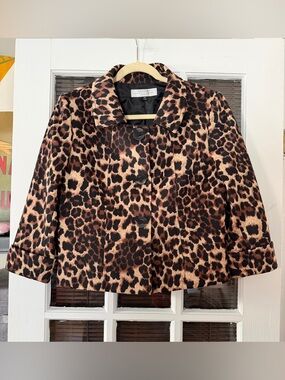 TAHARI Arthur S. Levine Petite Women’s 10P Animal Print Dress Blazer | SKU 0113